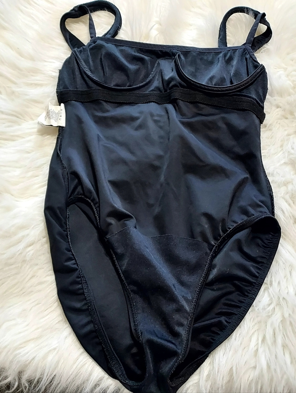 Miraclesuit Black Square Neck One-Piece Wired  Swimsuit with Side Ruching Sz-8 - Picture 6 of 11